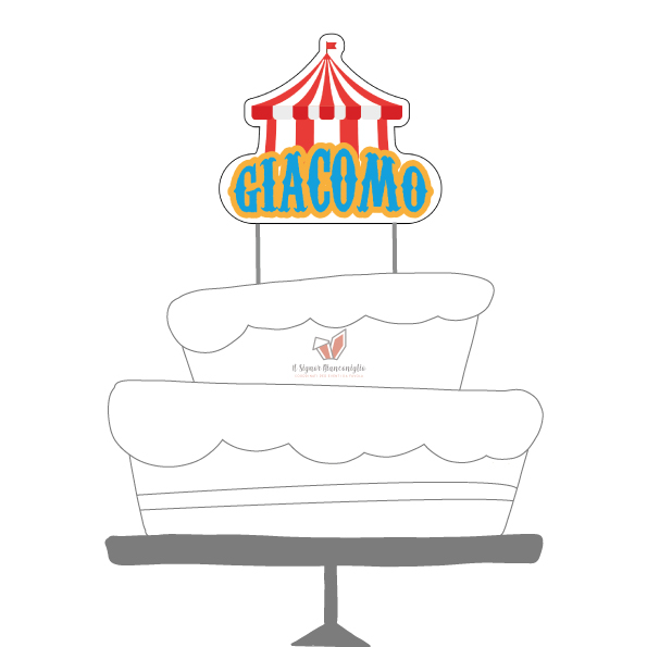 Il Signor Bianconiglio |  Cake Topper Cake topper Circo