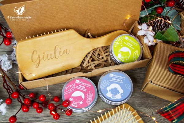 Il Signor Bianconiglio |  Idee Regalo Box regalo con Spazzola personalizzata