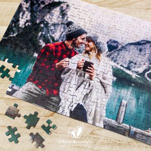 Puzzle con foto in legno - idea regalo san valentino