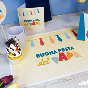 Il Signor Bianconiglio |  Idee regalo festa del Papà Addobbi per la Festa del papà – Kit colazione