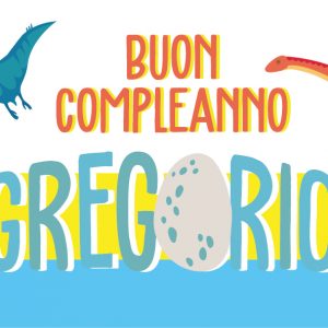 Il Signor Bianconiglio |  Backdrop Backdrop Dinosauri personalizzato per compleanno