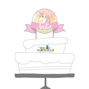 Il Signor Bianconiglio |  Cake Topper Cake topper Unicorno