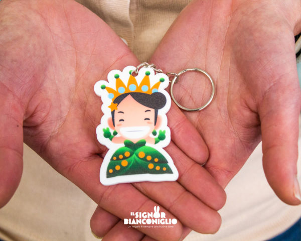 Il Signor Bianconiglio |  Festa della Mamma Portachiavi Principessa Mora personalizzato con nome mamma – Idea Regalo Mamma