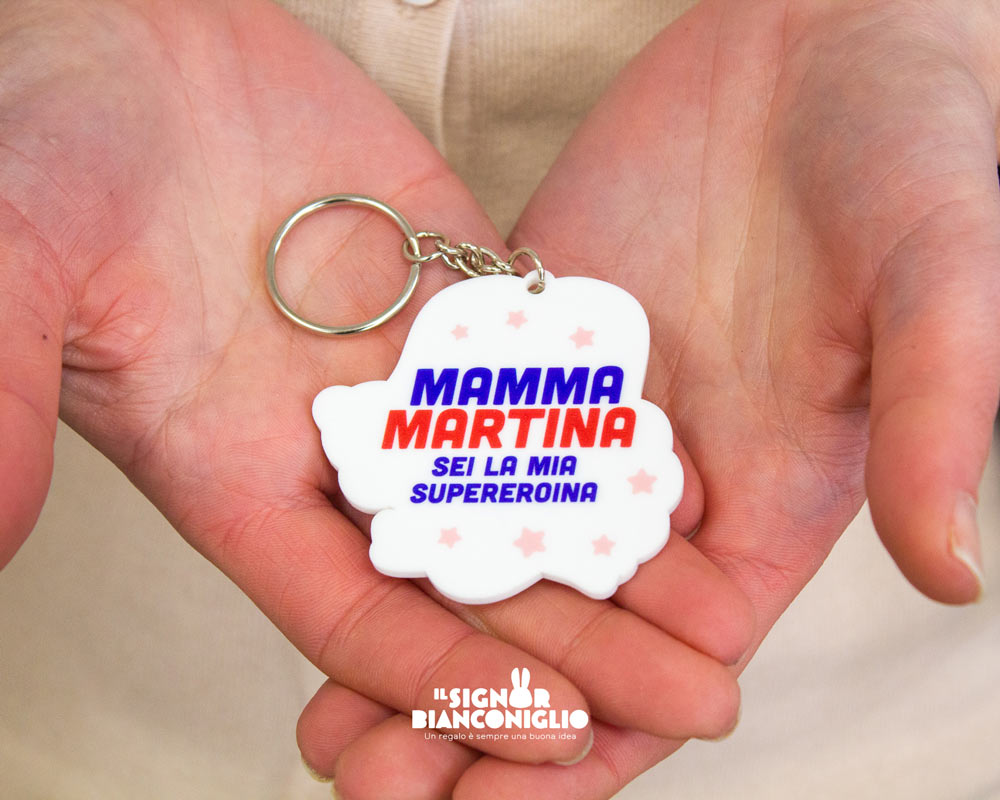 Portachiavi SuperMamma - Idea Regalo mamma - Festa della mamma