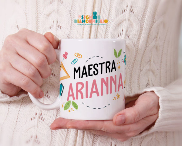 Tazza Maestro personalizzata con nome Fantasia - Idea regalo maestra