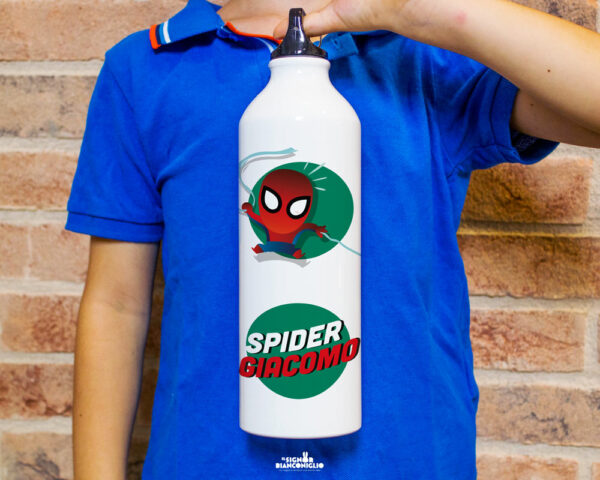 Il Signor Bianconiglio |  Borraccia Borraccia personalizzata Spiderman