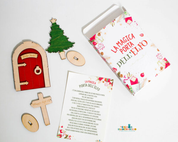 Porta dell'Elfo di Natale - idea regalo natale per bambini