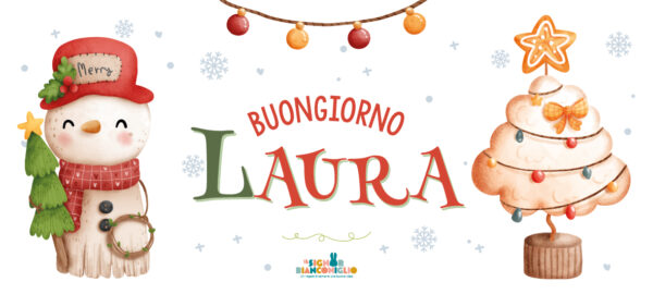 Il Signor Bianconiglio |  Tazze personalizzate Tazza personalizzata con nome natalizia “Pupazzi di neve” Mod.3 – Idea regalo Natale