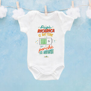 Il Signor Bianconiglio |  Body e Tshirt per il Papà Body neonato per festa del papà personalizzato