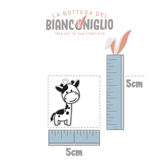 Il Signor Bianconiglio |  Animali Fustella Giraffa 1 Plexiglass